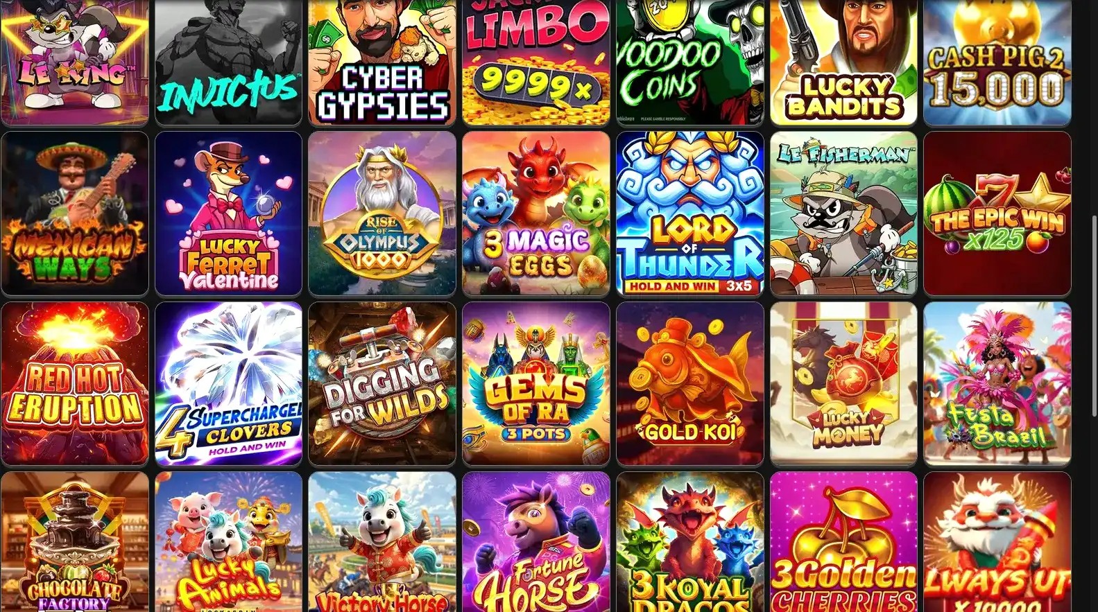 Интерфейс мобильного приложения Лутран casino